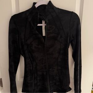 Lululemon Athletica Black Camouflage Jacket